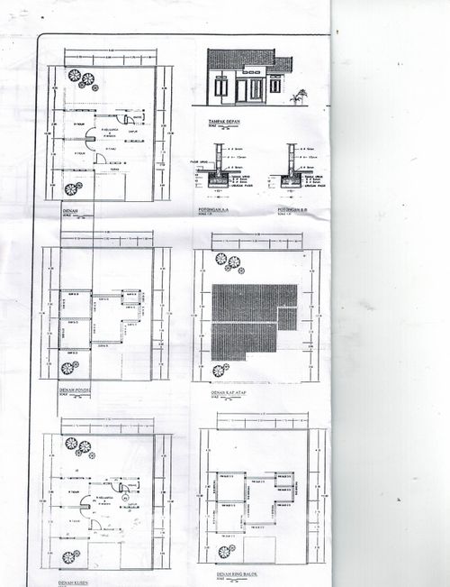 foto denah rumah tipe 36/108 perumahan BOEMI MANDALA 4