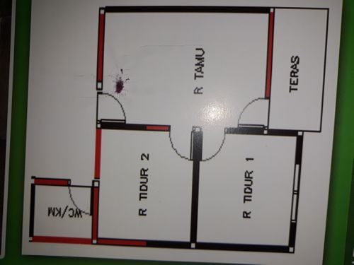 foto denah rumah tipe 36 perumahan langgeng citra persada
