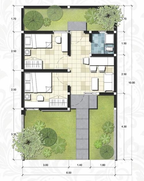 foto denah rumah tipe Subsidi 27/60 perumahan Sepang Residence