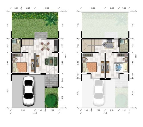 foto denah rumah tipe Arthensis perumahan GRAND LAWANG RESIDENCE