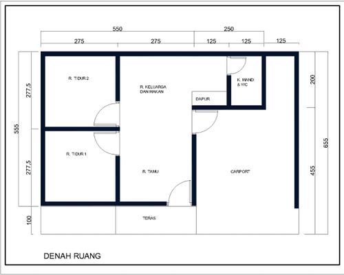 foto denah rumah tipe 36/66 perumahan Graha sakinah
