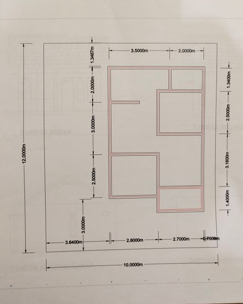 foto denah rumah tipe 42 perumahan Buana citra lestari