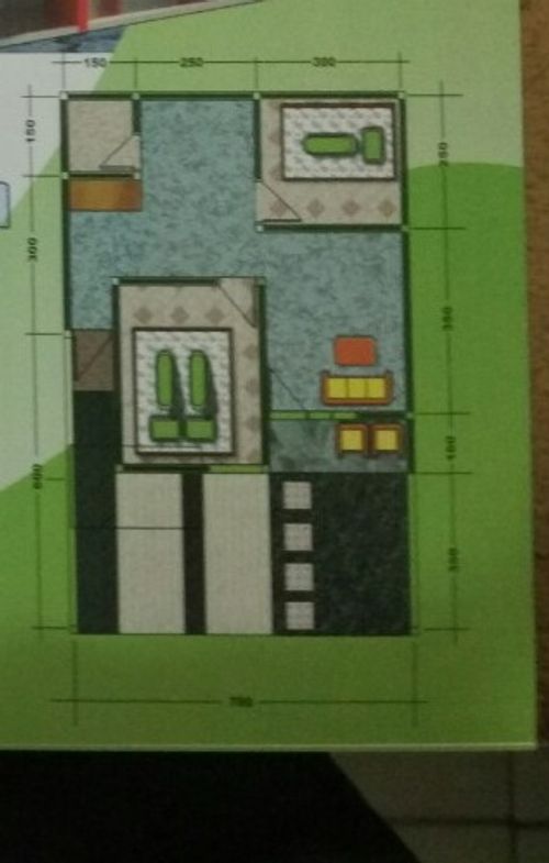 foto denah rumah tipe 36/73 perumahan Green Cakra Hidayat Parangbanoa