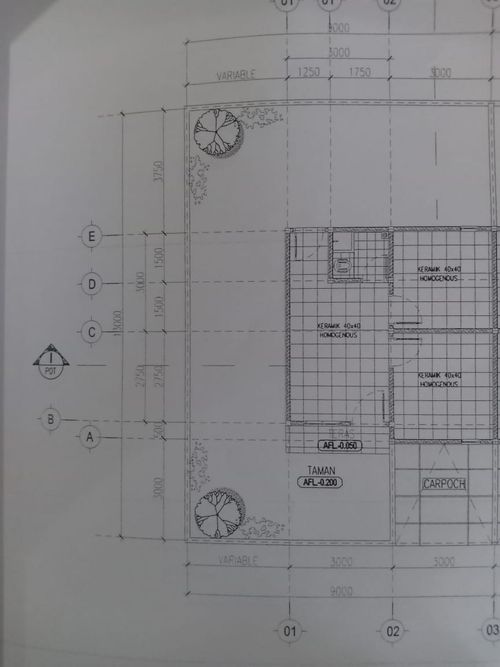 foto denah rumah tipe 36 perumahan GRIYA KOTA PINANG