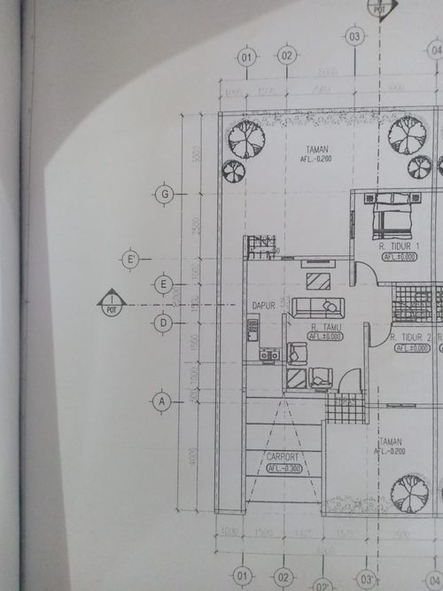 foto denah rumah tipe 45 perumahan GRIYA KOTA PINANG