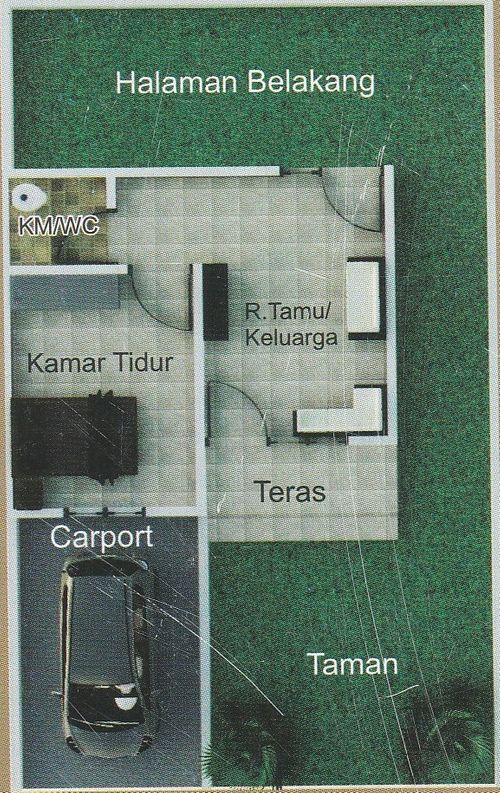 foto denah rumah tipe 27 perumahan CITRA BUKIT SERUMBUNG