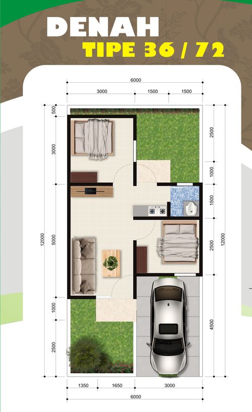 foto denah rumah tipe cluster perumahan perumahan D Hasanah
