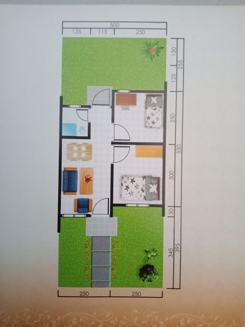 foto denah rumah tipe 22/60 perumahan BUMI CEMARA
