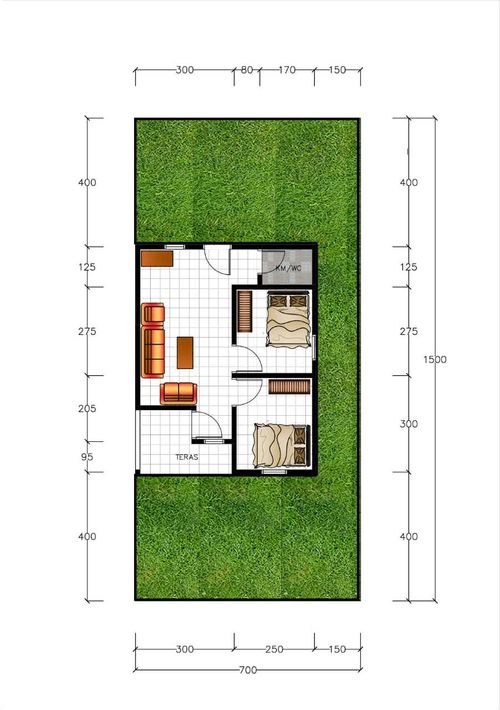 foto denah rumah tipe Maleosan perumahan KOKA HILLTOP RESIDENCE