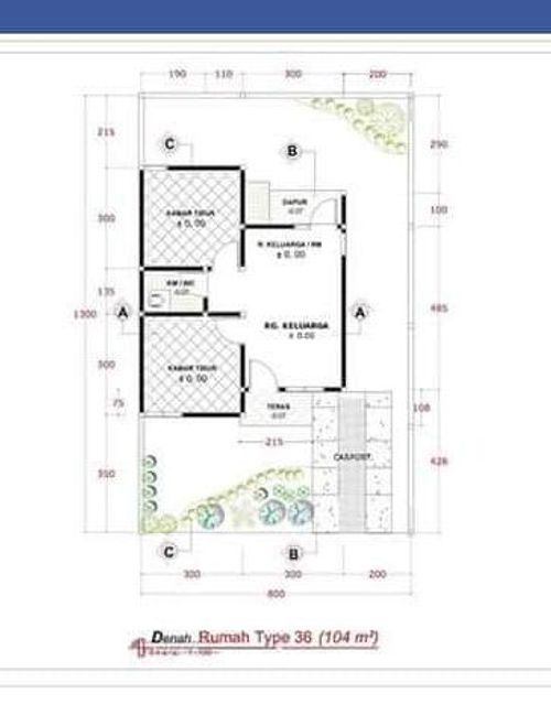 foto denah rumah tipe 36 perumahan BUKIT ALLYA