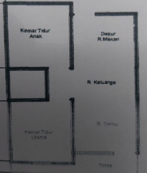 foto denah rumah tipe 36 perumahan Bahar regency