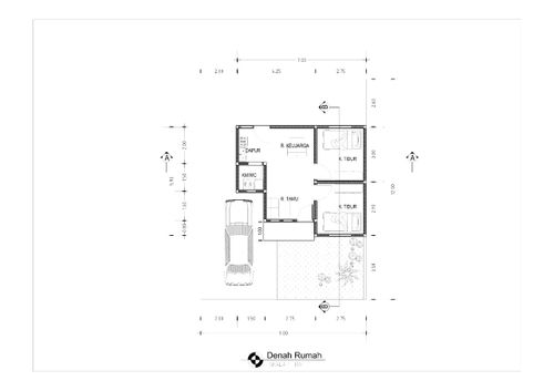 foto denah rumah tipe 36/108 perumahan Cempaka Arimbi Residence