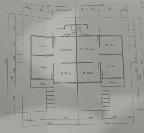 foto denah rumah tipe RSH  36 perumahan KENANGAN JAYA 9