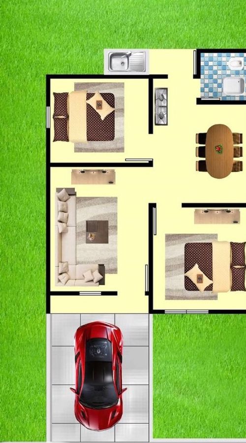 foto denah rumah tipe 36 perumahan Taman Jagung Residence 12