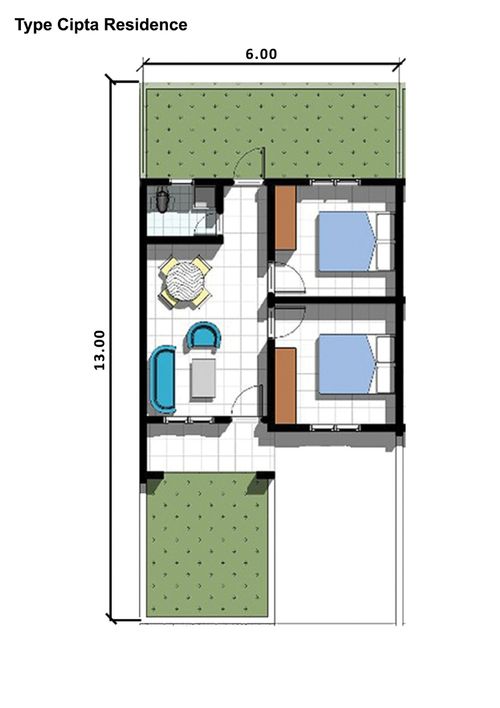 foto denah rumah tipe Cipta residence  perumahan Cipta Residence 1