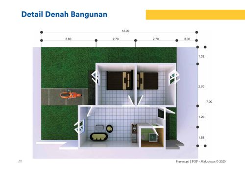 foto denah rumah tipe subsidi perumahan MAKROMAN INDAH LESTARI