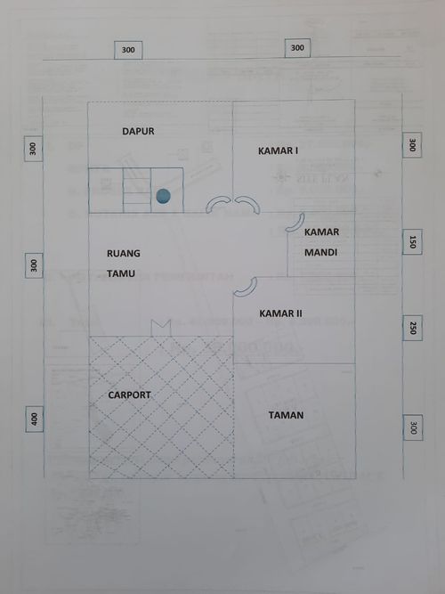 foto denah rumah tipe 30/60 perumahan PESONA ALUNA 
