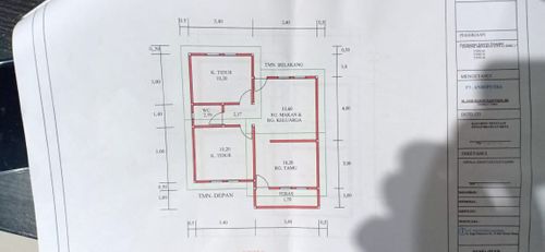 foto denah rumah tipe 50 perumahan GMC 4