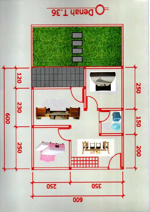 foto denah rumah tipe RSH BIASA 130 perumahan CITRA TANAH MAS