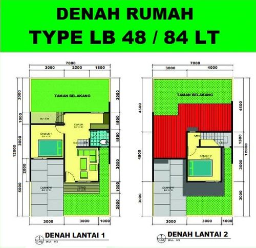 foto denah rumah tipe COUPLE perumahan GRAND ESHA RESIDENCE 2