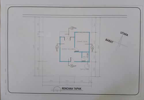 foto denah rumah tipe 36/120 perumahan NAURA GRIYA MANDIRI