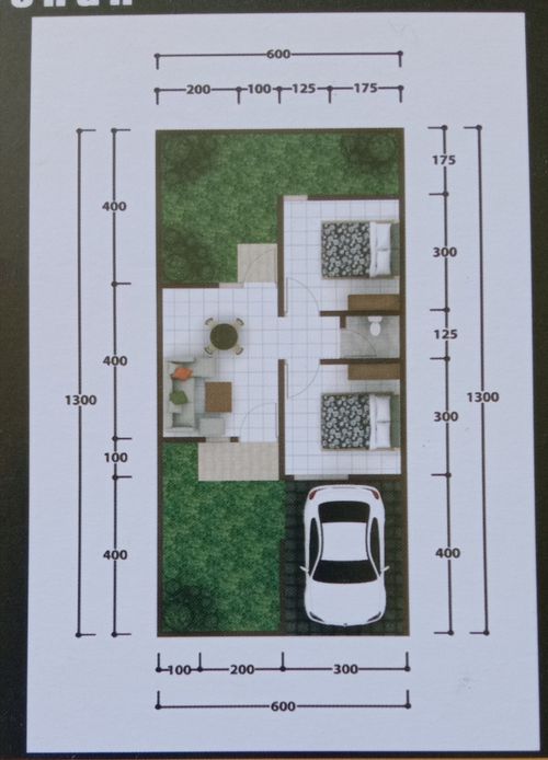 foto denah rumah tipe 36/78 perumahan bantaeng metro residence