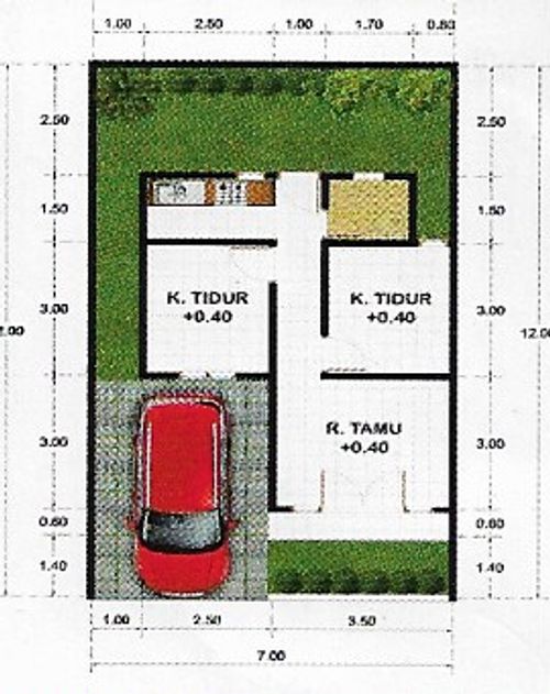 foto denah rumah tipe PERMATA HIJAU PRATAMA perumahan Permata Hijau Pratama