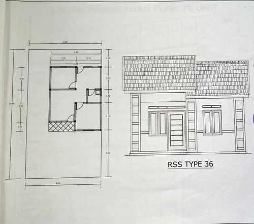 foto denah rumah tipe 36 perumahan VILLA SEMINUNG