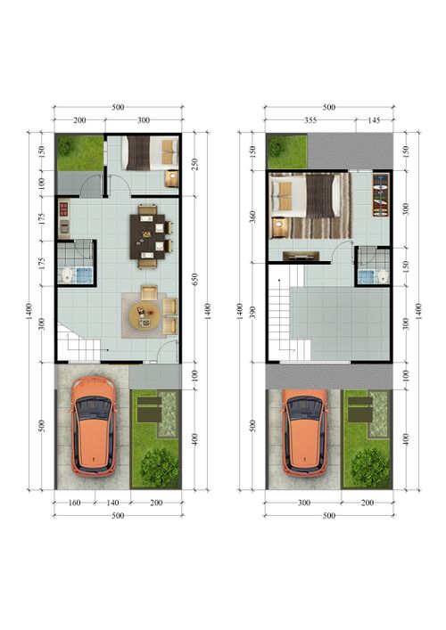 foto denah rumah tipe 65 perumahan SAKO BLITZ