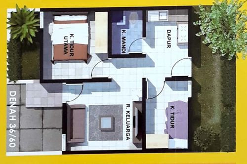 foto denah rumah tipe Cigadung Regency perumahan Cigadung Regency