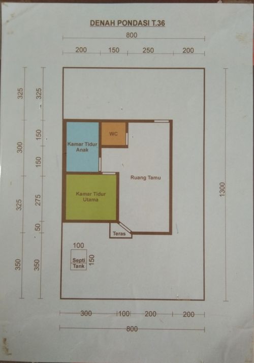 foto denah rumah tipe VINCA perumahan GRAHA SENDAWAR ASRI