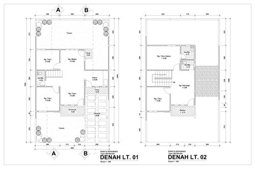 foto denah rumah tipe 100 perumahan RISKITA RESIDENCE
