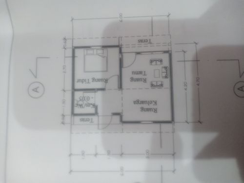 foto denah rumah tipe 30/75 perumahan PERUMAHAN PANJI HARMONI III