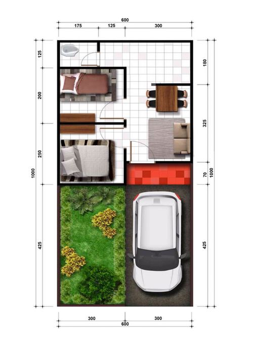 foto denah rumah tipe 30/60 Tahap 2 perumahan PELANGI REGENCY