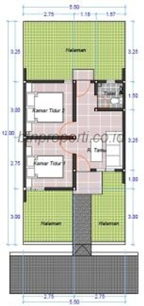 foto denah rumah tipe BELLANOVA RESIDENCE perumahan BELLANOVA RESIDENCE