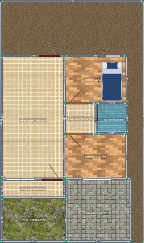 foto denah rumah tipe SUBSIDI NEW perumahan Kampoeng Borang Asri