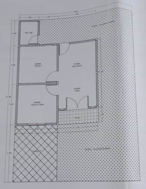 foto denah rumah tipe 36 F.5 perumahan Griya Ness Regency