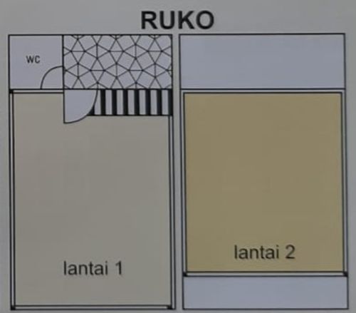 foto denah rumah tipe Ruko perumahan GRIYA KENCANA INDAH
