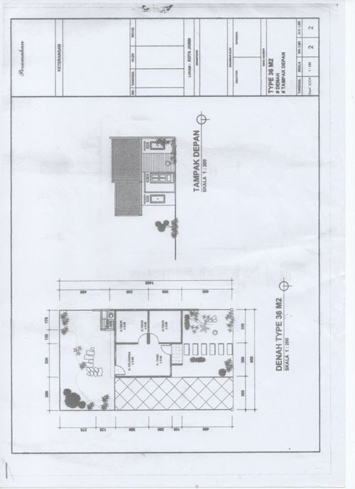 foto denah rumah tipe 36 perumahan PERUMAHAN NICE ABADI