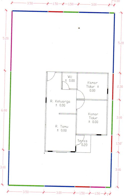 foto denah rumah tipe 36 perumahan GRAHA INLAND