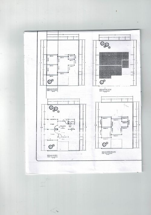 foto denah rumah tipe 36/108 perumahan Kelapa Gading