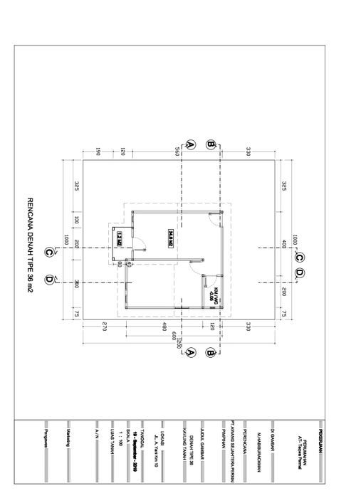 foto denah rumah tipe Subsidi perumahan Attaqwa Permai