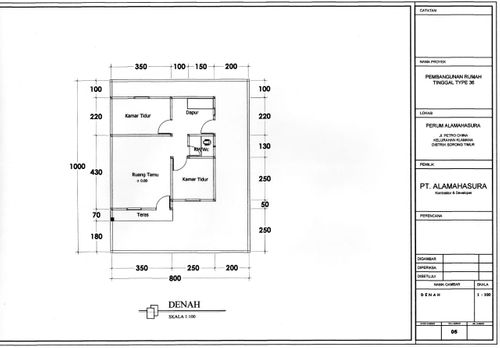 foto denah rumah tipe KASUARI RESIDENCE II HOOQ perumahan KASUARI RESIDENCE II