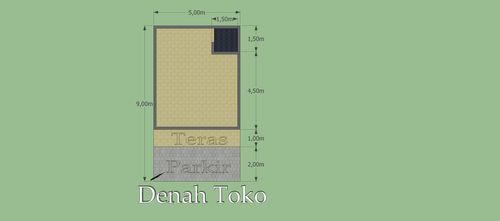 foto denah rumah tipe komersil perumahan SUMBER JERUK REGENCY