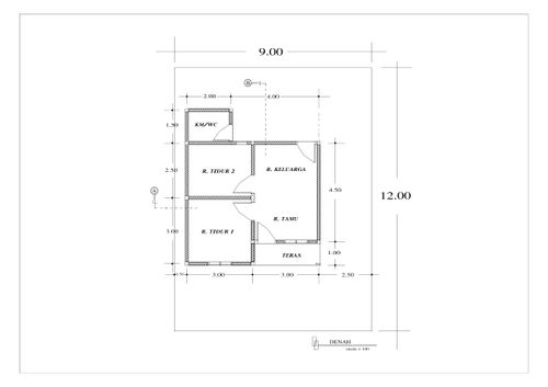foto denah rumah tipe 36/105 perumahan ANUGERAH RESIDENCE