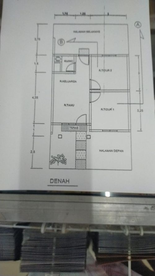 foto denah rumah tipe 30/66 perumahan ARTHA INDAH