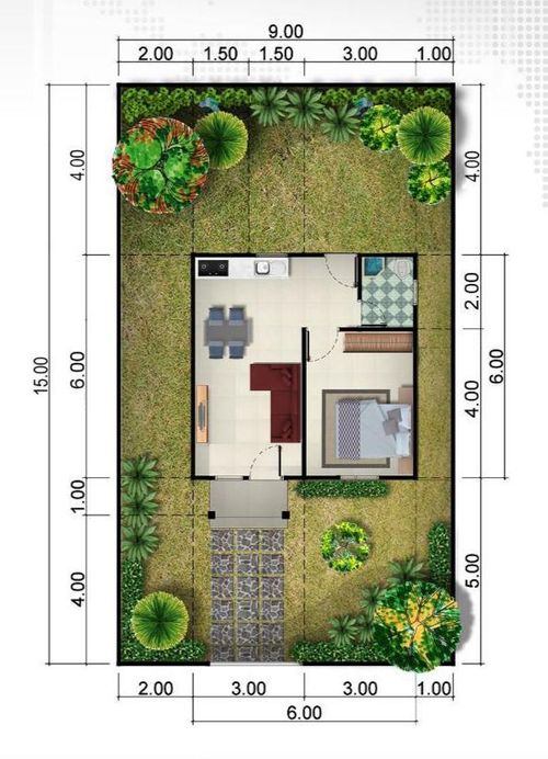 foto denah rumah tipe 36 perumahan HOMENESTY RESIDENCE 5