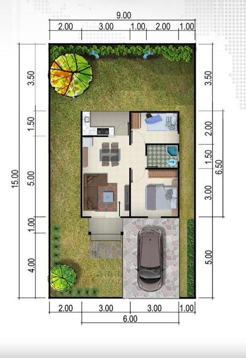 foto denah rumah tipe 36+ perumahan HOMENESTY RESIDENCE 5