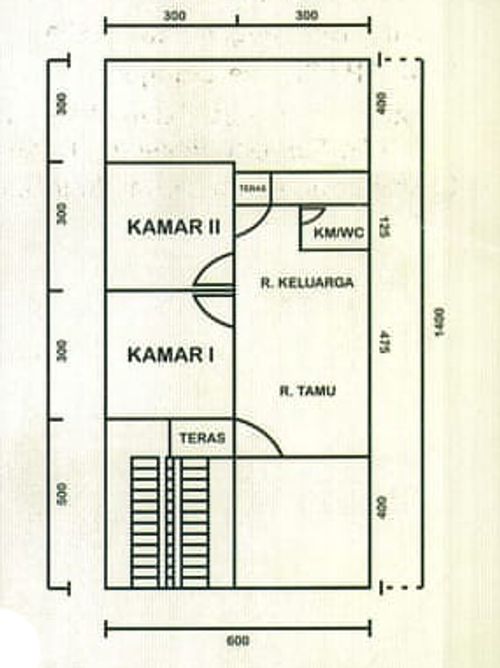 foto denah rumah tipe 36/84 perumahan GREEN VALLEY