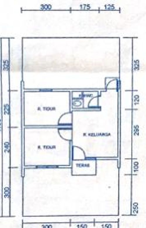 foto denah rumah tipe 27/66 perumahan ARTHA INDAH